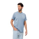 Jack Wolfskin Essential T M Erkek T-Shirt blue fog M