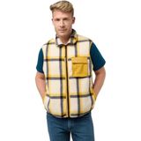 Jack Wolfskin Felslicht Check Vest M Erkek Yelek A60061-A0028 Panna Cotta - Renkli