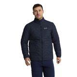 Jack Wolfskin FLEXTREK INS JKT M Lacivert Regular Fit Kapitone Erkek Spor Mont