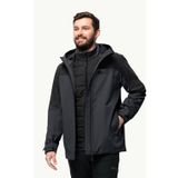 Jack Wolfskin Glaabach 3IN1 Siyah Erkek Outdoor Ceket