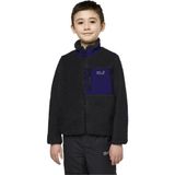 Jack Wolfskin Ice Curl Unisex Çocuk Outdoor Ceketi - Siyah