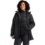 Jack Wolfskin Icecape 3in1 Down W Rds Kadın Outdoor Mont A65266 - Black
