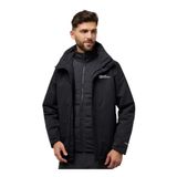 Jack Wolfskin Jasper 3In1 Ceket, S, A61858, Antrasit, Erkek