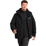 Jack Wolfskin Jasper Pro Erkek 3 In 1 Mont - Siyah
