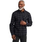Jack Wolfskin Lite Flannel Shirt Erkek Gri Gömlek - Antrasit