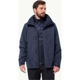 Jack Wolfskin Luntal 3in1 Erkek Mavi Outdoor Ceketi - 2XL - Lacivert