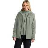 Jack Wolfskin Moonrise 3in1 Jkt W Kadın Beyaz Outdoor Ceketi - Yeşil