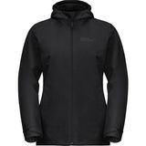 Jack Wolfskin Moonrise 3in1 Kadın Siyah Outdoor Ceketi - 2XL