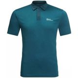 Jack Wolfskin Pack & Go Polo Erkek Mavi Polo Tişört