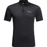 Jack Wolfskin Pack Go Siyah Polo Erkek T-shirt