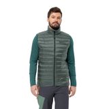 JACK WOLFSKIN PILVI DOWN VEST M Erkek YELEK, Hedge Green, S
