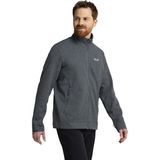 Jack Wolfskin PINETRAIL FZ M Gri Dik Yaka Regular Fit Mikro Desen Erkek Polar Sweatshırt
