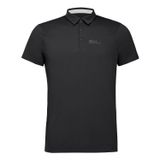Jack Wolfskin Prelight Trail Polo Erkek Siyah Polo Tişört