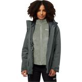 Jack Wolfskin Rotwand 3ın1 Kadın Outdoor Mont A60333 - Yeşil