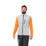 Jack Wolfskin Routeburn Pro Ins Vest W kadın yeleği, Soğuk Gri, 3XL