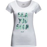 Jack Wolfskin Sea You Soon T Kadın T-shirt 1806392-5018 - M - Beyaz