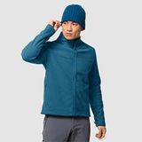 Jack Wolfskin Skywind Jacket M ERKEK POLAR CEKET 1709021-1350, Lacivert, 2XL