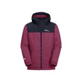 Jack Wolfskin Snowcurl 3in1 Unisex Çocuk Pembe Outdoor Ceketi