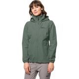 Jack Wolfskin Stormy Point 2L Kadın Su Geçirmez Outdoor Montu 1111202-4311 - XS - Haki