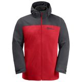 Jack Wolfskin Taubenberg 3 In 1 Erkek Kırmızı Erkek Outdoor Mont