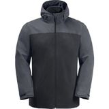Jack Wolfskin Taubenberg 3in1 Erkek Outdoor Mont 1115311-6350 - Phantom - 3XL