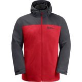 Jack Wolfskin Taubenberg 3in1 Erkek Siyah Outdoor Ceketi - Çok Renkli - 2XL
