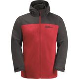 Jack Wolfskin Taubenberg 3IN1 JKT Erkek Outdoor Ceket - Kırmızı