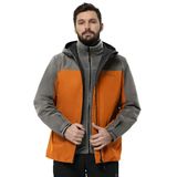JACK WOLFSKIN TAUBENBERG 3IN1 JKT M Erkek Ceket blood orange XL