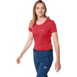 Jack Wolfskin Tech Kadın T-shirt 1807121-2058 - XS - Kırmızı
