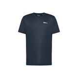 Jack Wolfskin TECH T M Koyu Mavi Bisiklet Regular Fit Logo Baskılı Erkek T-Shirt