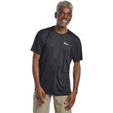 Jack Wolfskin TECH T M Siyah Bisiklet Regular Fit Logo Baskılı Erkek T-Shirt