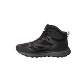 Jack Wolfskin Terraventure Texapore Mid M erkek yürüyüş ayakkabısı, Siyah, 45 EU