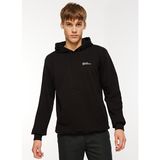 Jack Wolfskin Tommy Hoody Siyah Erkek Kapüşonlu Sweatshirt 1000003TR