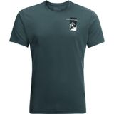 Jack Wolfskin VonAksesuar Graphic Erkek Tişört - Yeşil