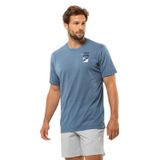 Jack Wolfskin Vonnan S/S Graphic Erkek T-Shirt-1809941 BLUE S