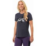 Jack Wolfskin Vonnan S/s Graphic T Kadın Mavi Tişört - Lacivert