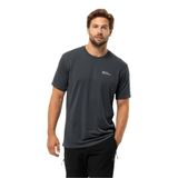 Jack Wolfskin Vonnan S|s T M Siyah Erkek Kısa Kol T-shirt