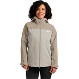 Jack Wolfskin Wild Places 3in1 Outdoor Mont Bej Renkli Su Geçirmez Erkek Ceket XS Beden