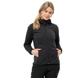 Jack Wolfskin Windhain Hoody W kadın ceketi, siyah, M EU