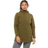 Jack Wolfskin Windland Coat W Kadın Mont 1307711 - Haki - Siyah