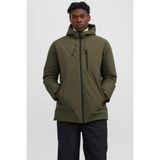 Jack&jones 12256884 Jjpayne Parka Jacket Erkek Uzun Mont Haki Yeşil - 2XL