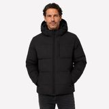 Jack&Jones Becks Puffer Erkek Siyah Kapüşonlu Mont