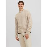 Jack&jones Bisiklet Yaka Krem Erkek Kazak 12215468 - 2XL