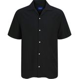 Jack&jones Cabana Varenna Slub Erkek Siyah Klasik Yaka Gömlek