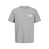 Jack&Jones Corp Logo Ss O Neck Erkek Gri Yuvarlak Yaka Tişört, S