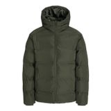 Jack&Jones Erkek Jack & Jones JJESOHO Kapüşonlu Puffer Mont – Siyah, Yüksek Kalite, Fermuarlı, Uzun Kollu, Kışlık Şişme Mont