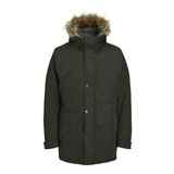 JACK&JONES Erkek Jjchamp Ceket Faux Fur Parka, Rosin, M, Rosin, M