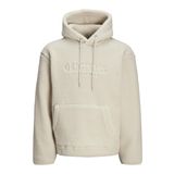 JACK&JONES Erkek JORFREDERIKSBERG Teddy Sweat Hood SN Kapüşonlu Svetşört, Oatmeal, XL, Oatmeal., XL