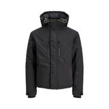 JACK&JONES Erkek Kaban, Siyah, L Beden