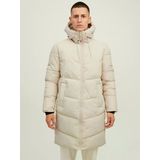 Jack&Jones Erkek Oversize Kapüşonlu Uzun Kışlık Mont - Sıcak Ve Şık